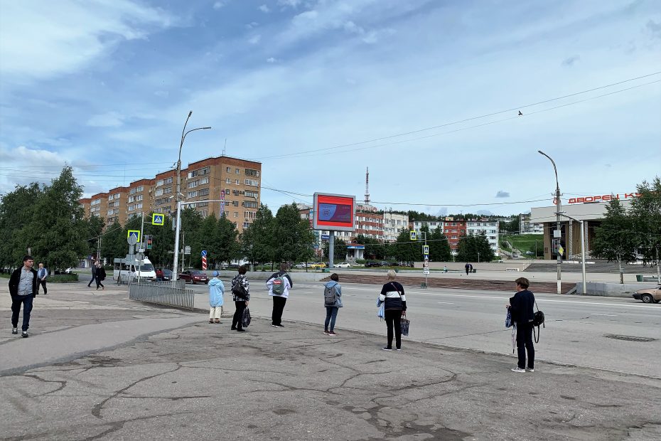 Медиа-экран на Комсомольской площади